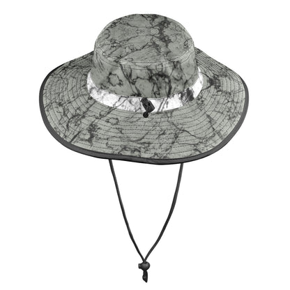 RR Stonewashed Wide Brim Bucket Hat Gry