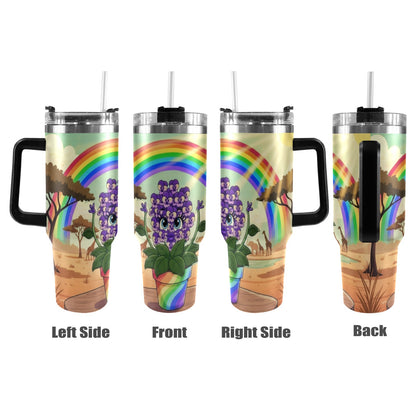 Plant Love African Violet 40oz Stainless Steel Tumbler
