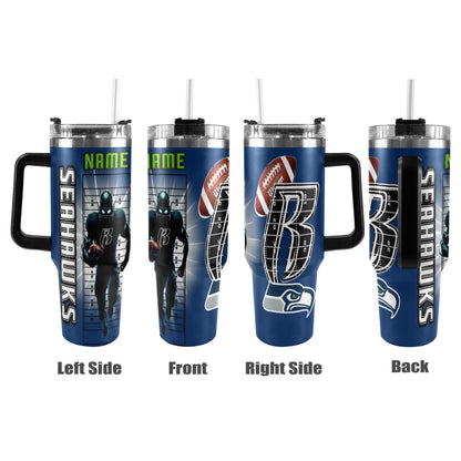 RR SEAHAWKS 40OZ STAINLESS STEEL TUMBLER 2025