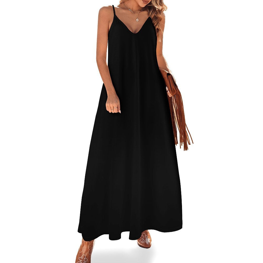 CMR Spaghetti Strap Ankle-Length Dress