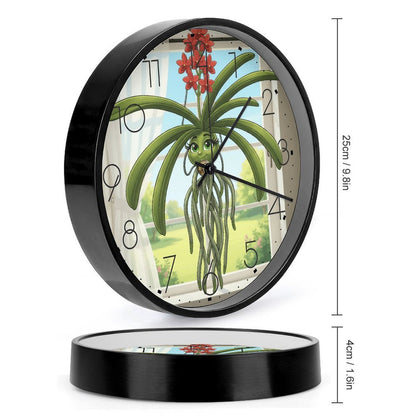 Plant Love 10x10 Wall Clock - Vanda Orchid