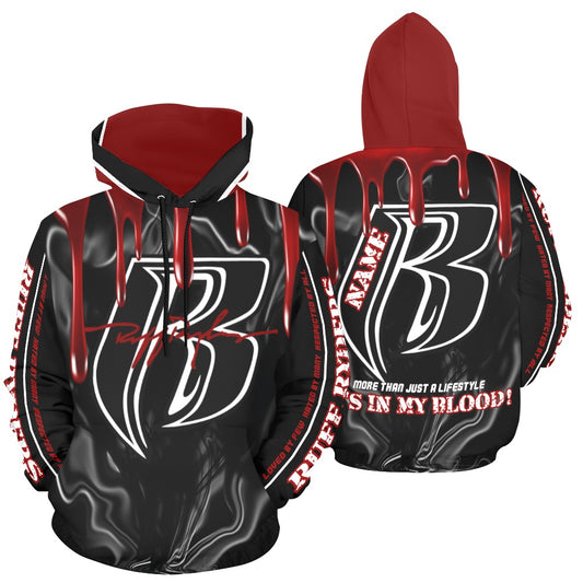 RR It's in My Blood Hoodie Blk