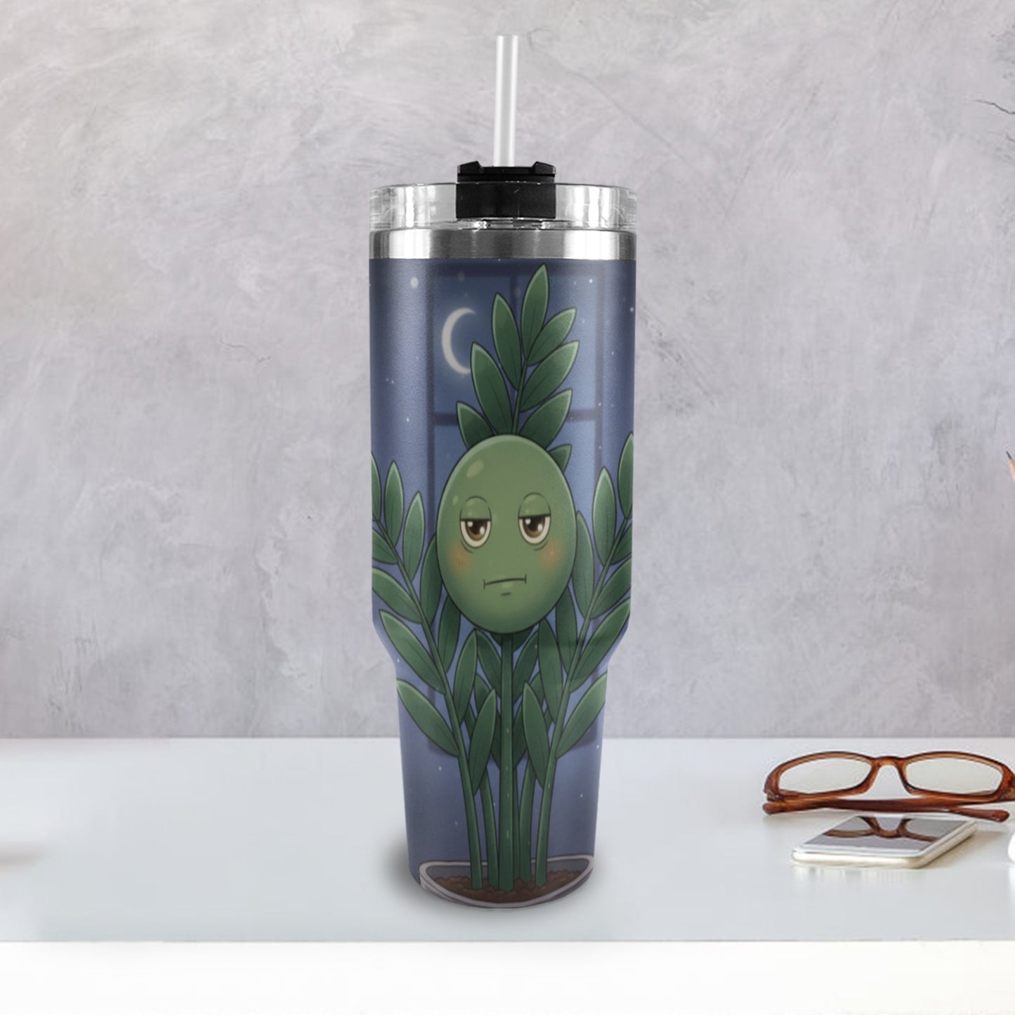 Plant Love ZZ Plant 40oz Stainless Steel Tumbler