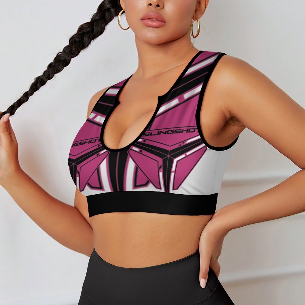 3>2 Sexy Spandex Crop Top Pink