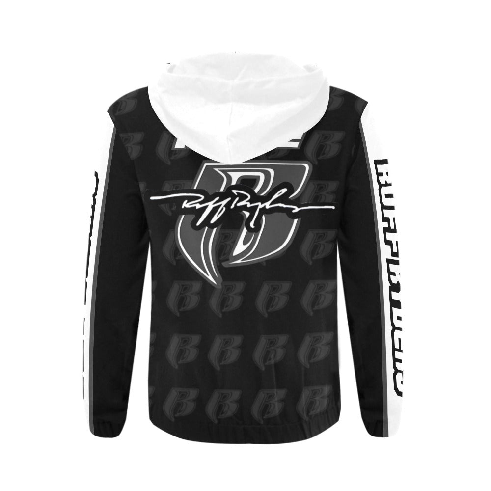 RR Blk Shadow Zippered Hoodie 2