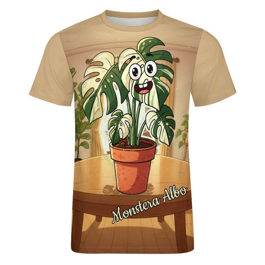 Plant Love Ice Silk Tee - Monstera Albo