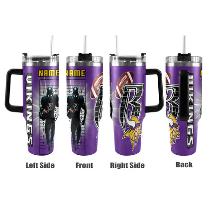 RR VIKINGS 40OZ STAINLESS STEEL TUMBLER 2025