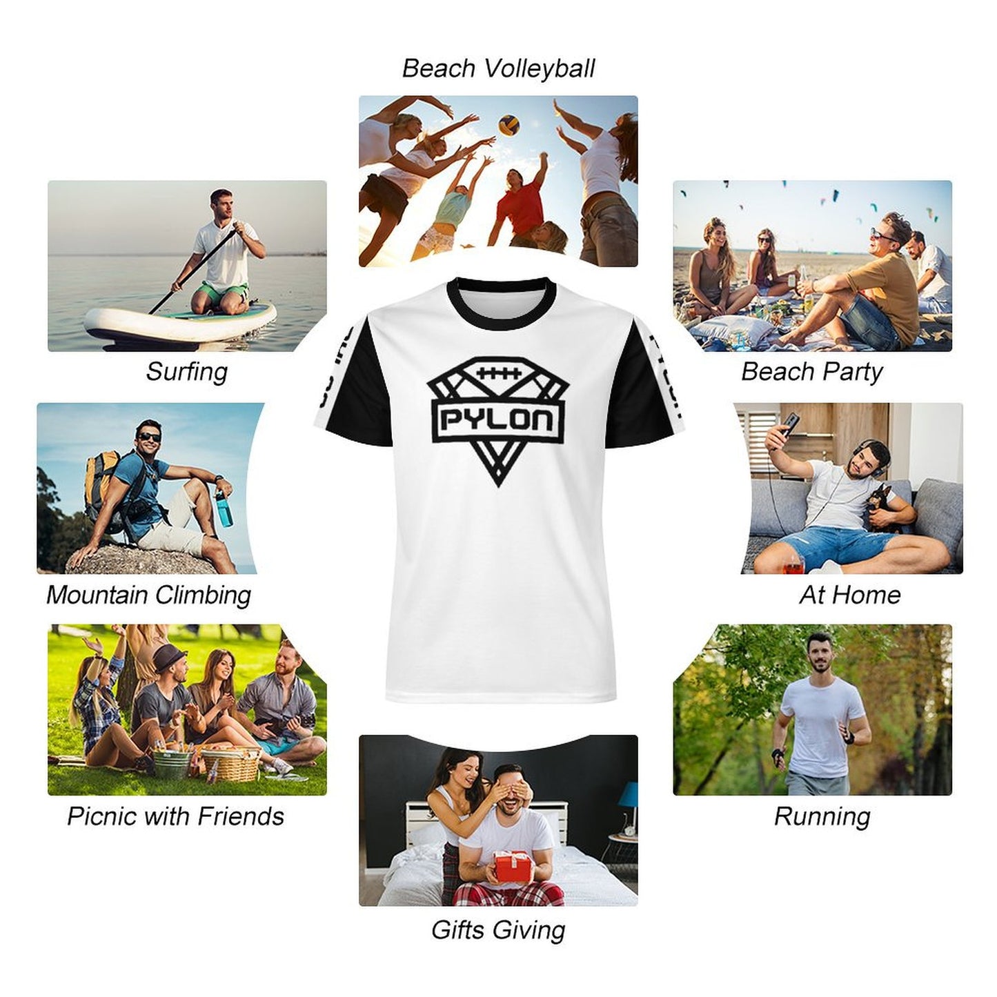 Pylon Ice Silk Tee Wht