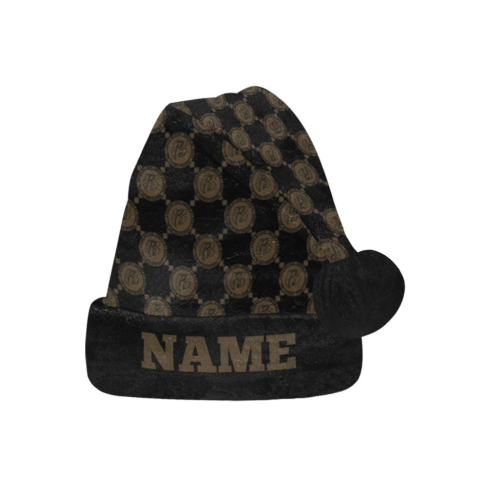 RR Christmas Flannel Santa Hat Brwn RR Gucci