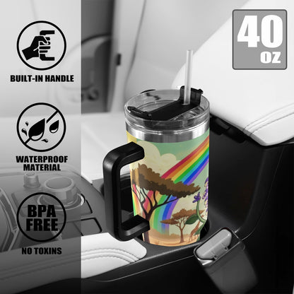 Plant Love African Violet 40oz Stainless Steel Tumbler