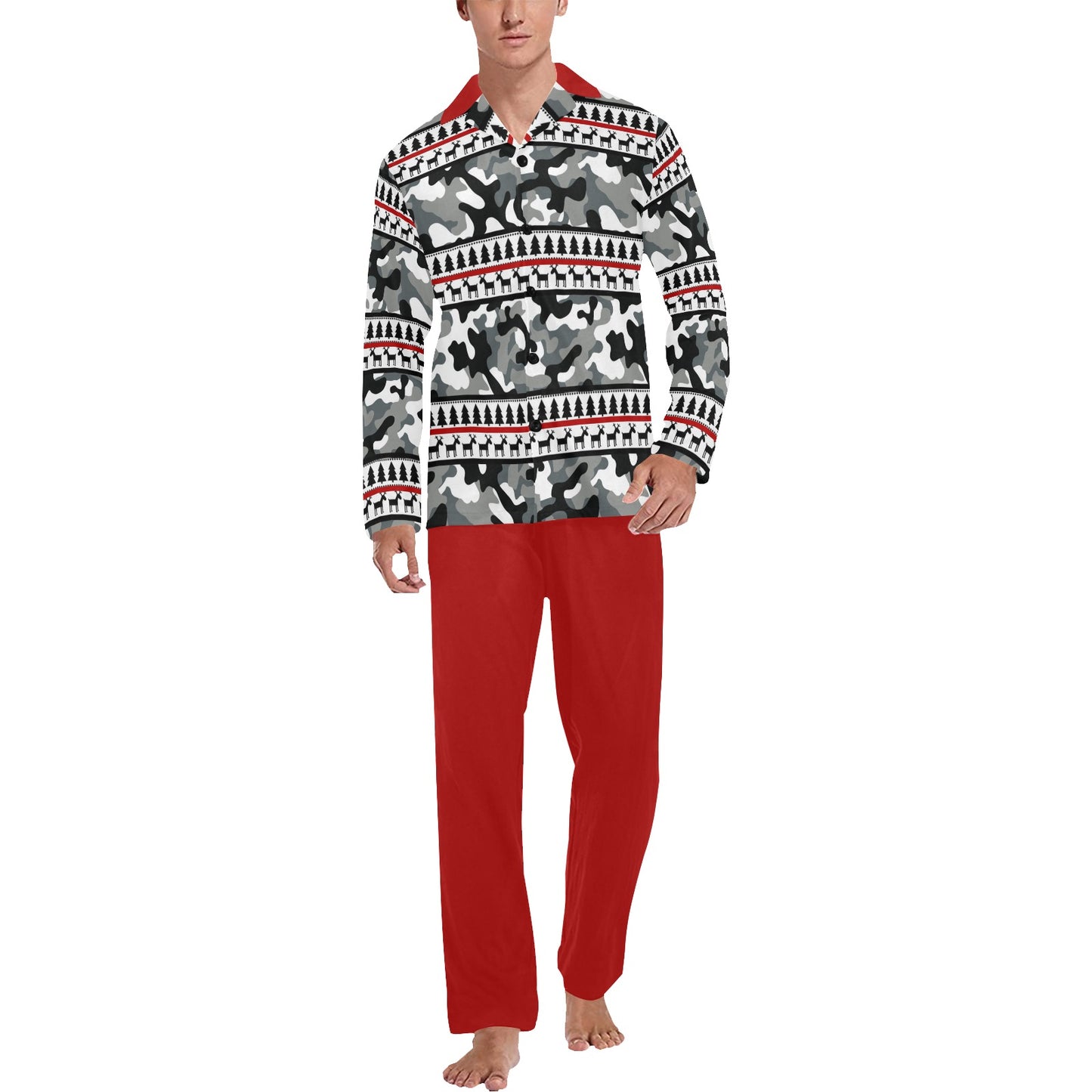 RR Christmas Pajamas  - Mens Camo/Red