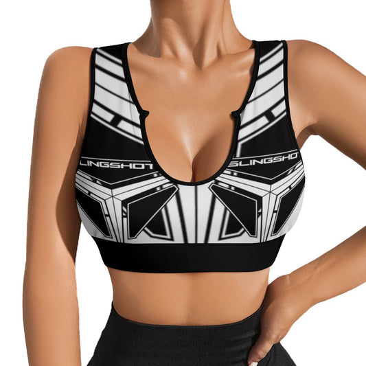 3>2 Sexy Spandex Crop Top Black