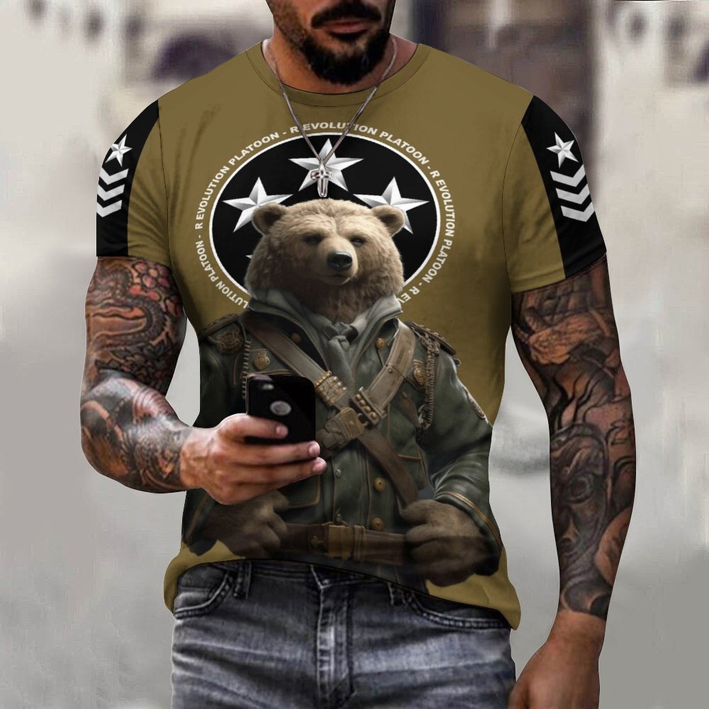 R Evolution Platoon Bear - Unisex Tee