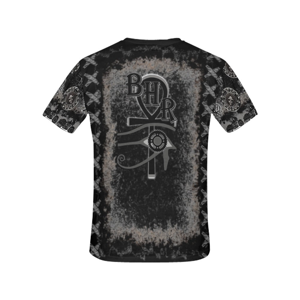 BHR Ladies T-Shirt Stonewash Ankh