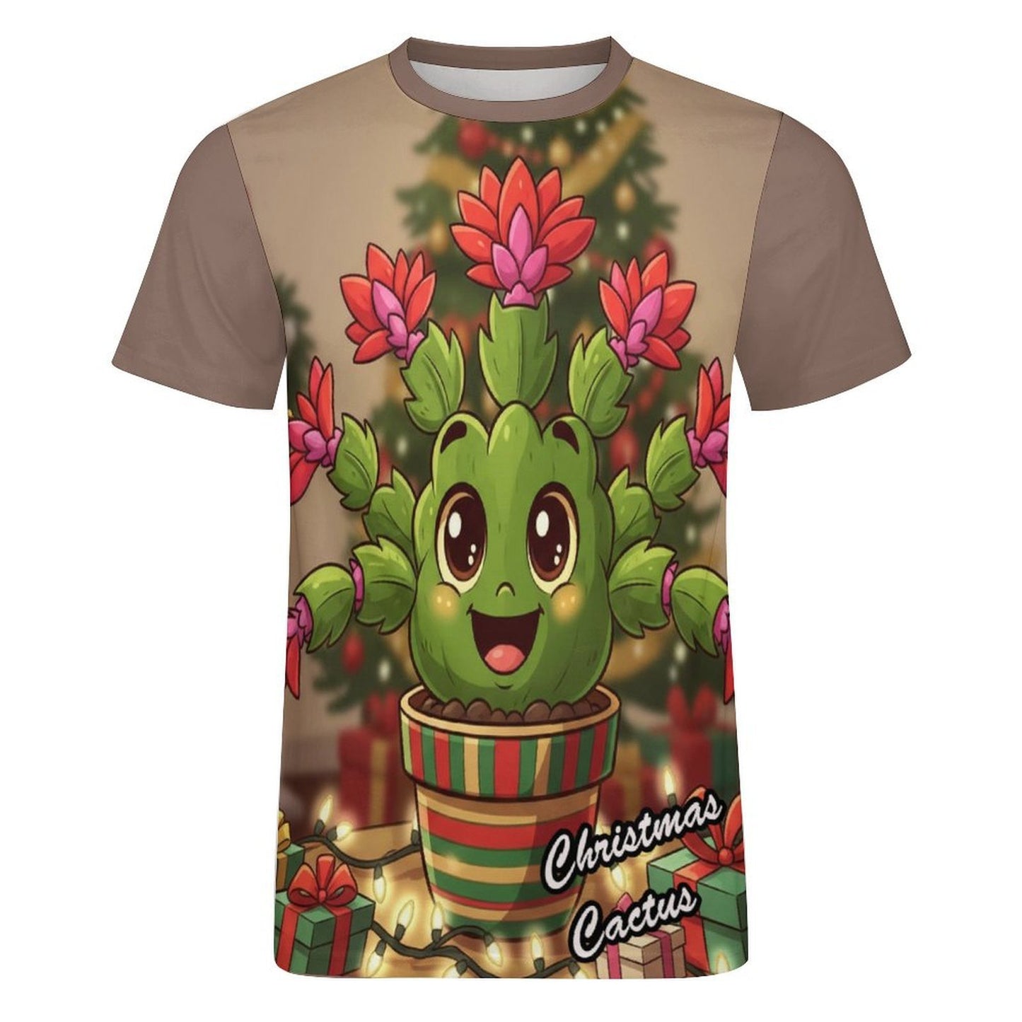 Plant Love Ice Silk Tee - Christmas Cactus