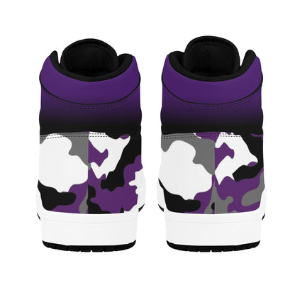 RR Purple Camo High Top Sneakers