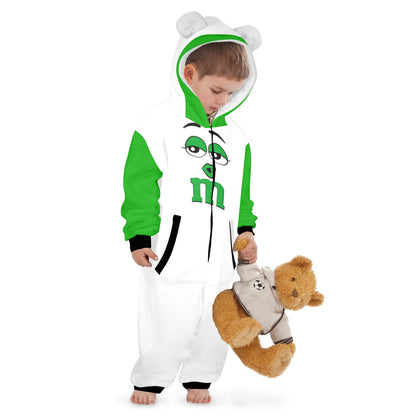 Kids M&M Onesie Green