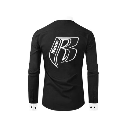 RR Long Sleeve Dress Shirt Blk/Wht 2