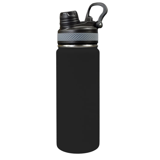 RR Blk Insulated Travel Water Bottle