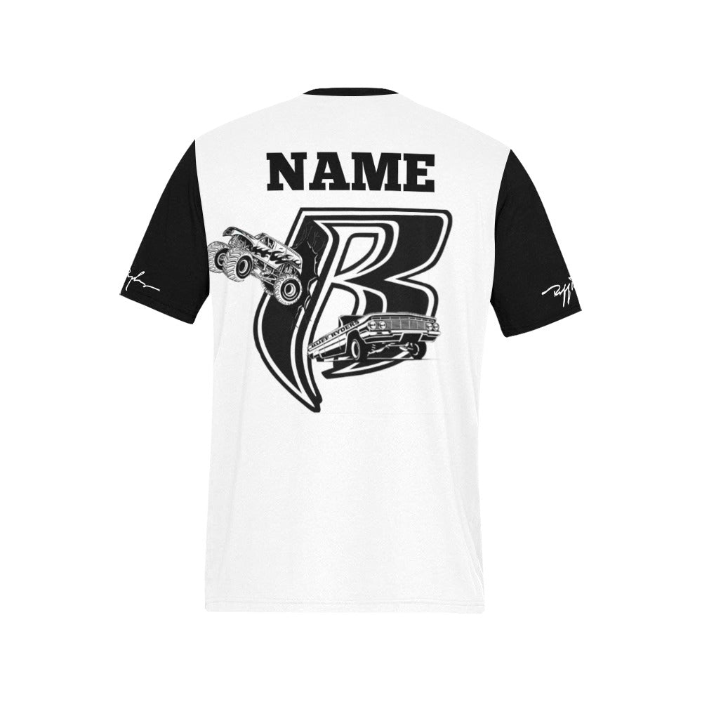 RR Car and Truck Tee White