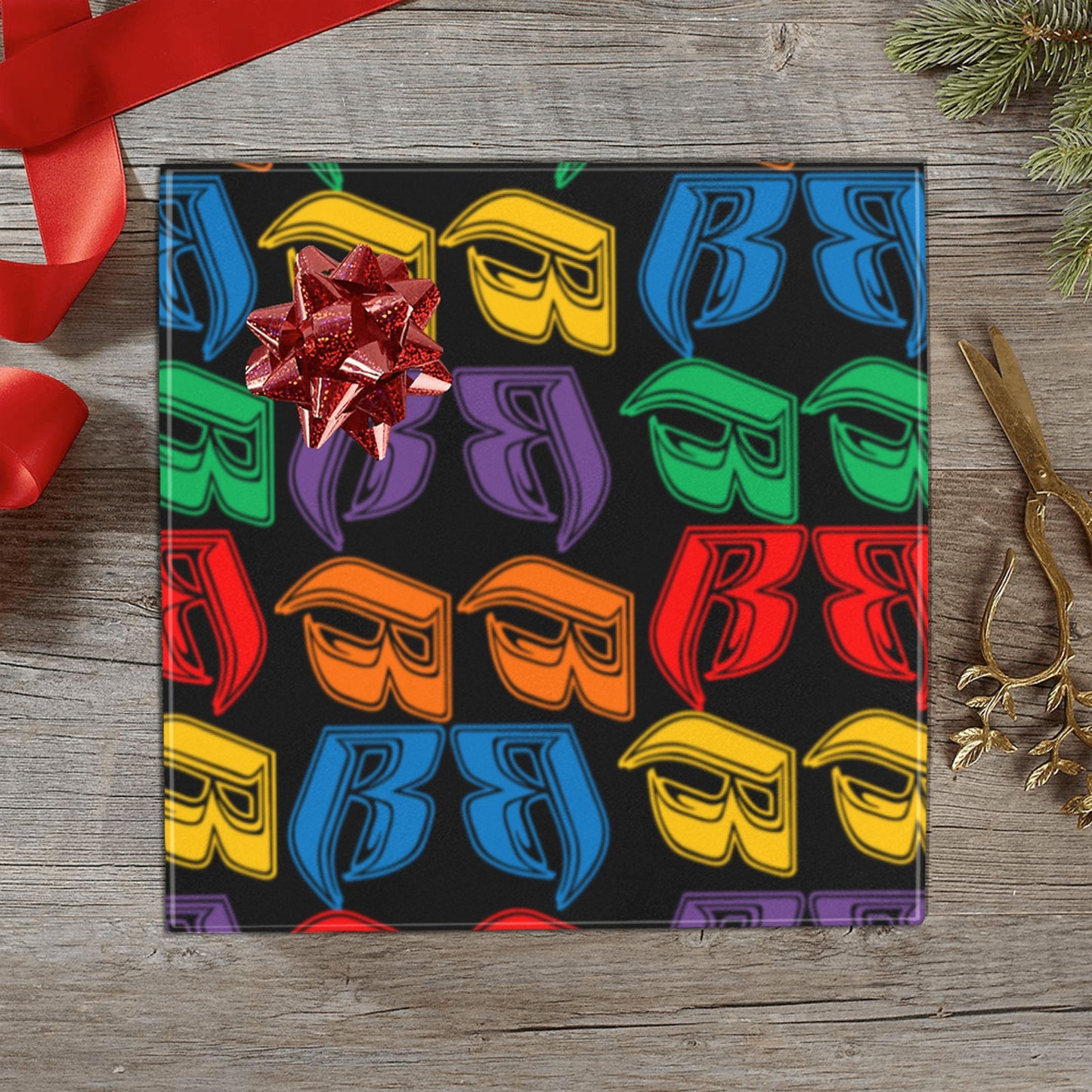 RR Christmas Wrapping Paper 58" x 23" 2 Rolls RR Colorful