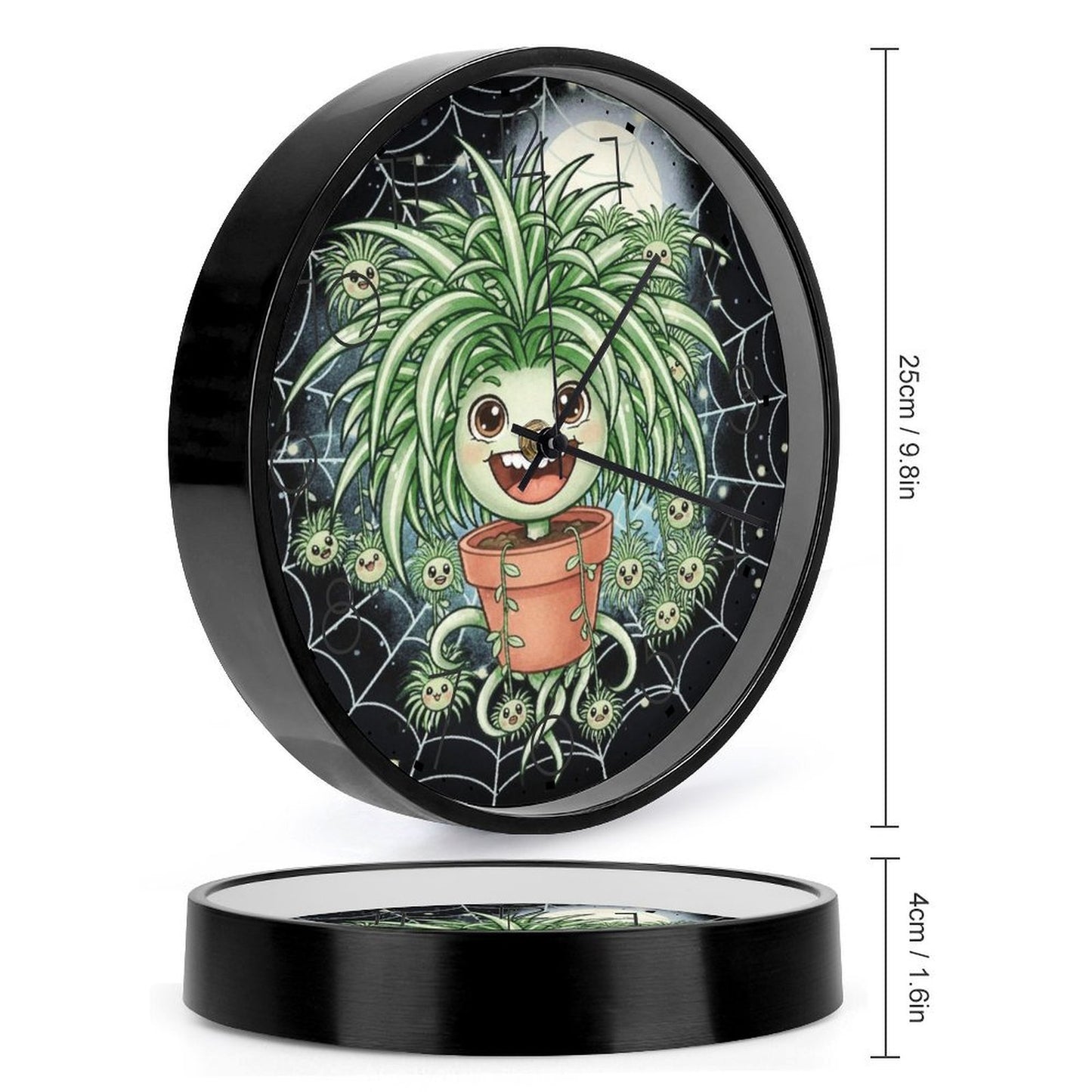 Plant Love 10x10 Wall Clock - Spider Plant