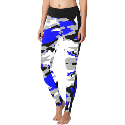 Camo Leggings Blue