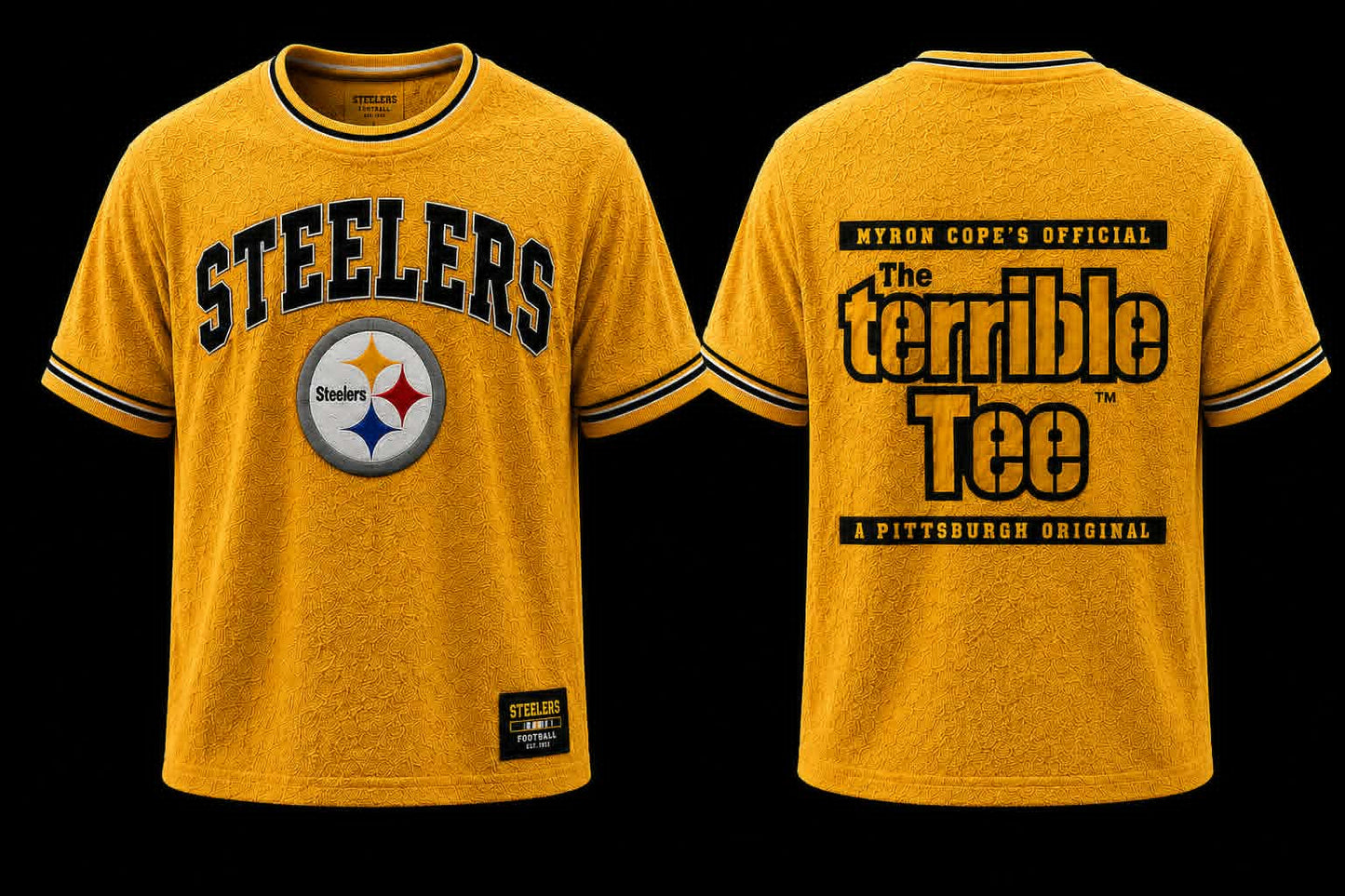 Pittsburgh Terrible Terry Cloth Tee - Gold