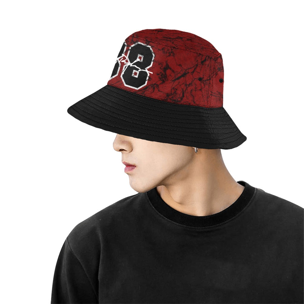 RR Bucket Hat Stonewash Red