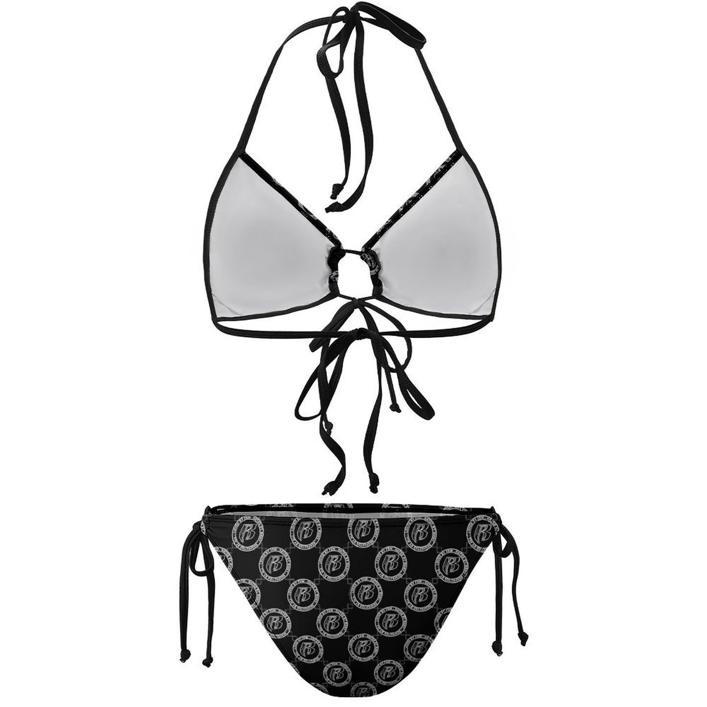 RR String Bikini Plus Size Blk RR Coin