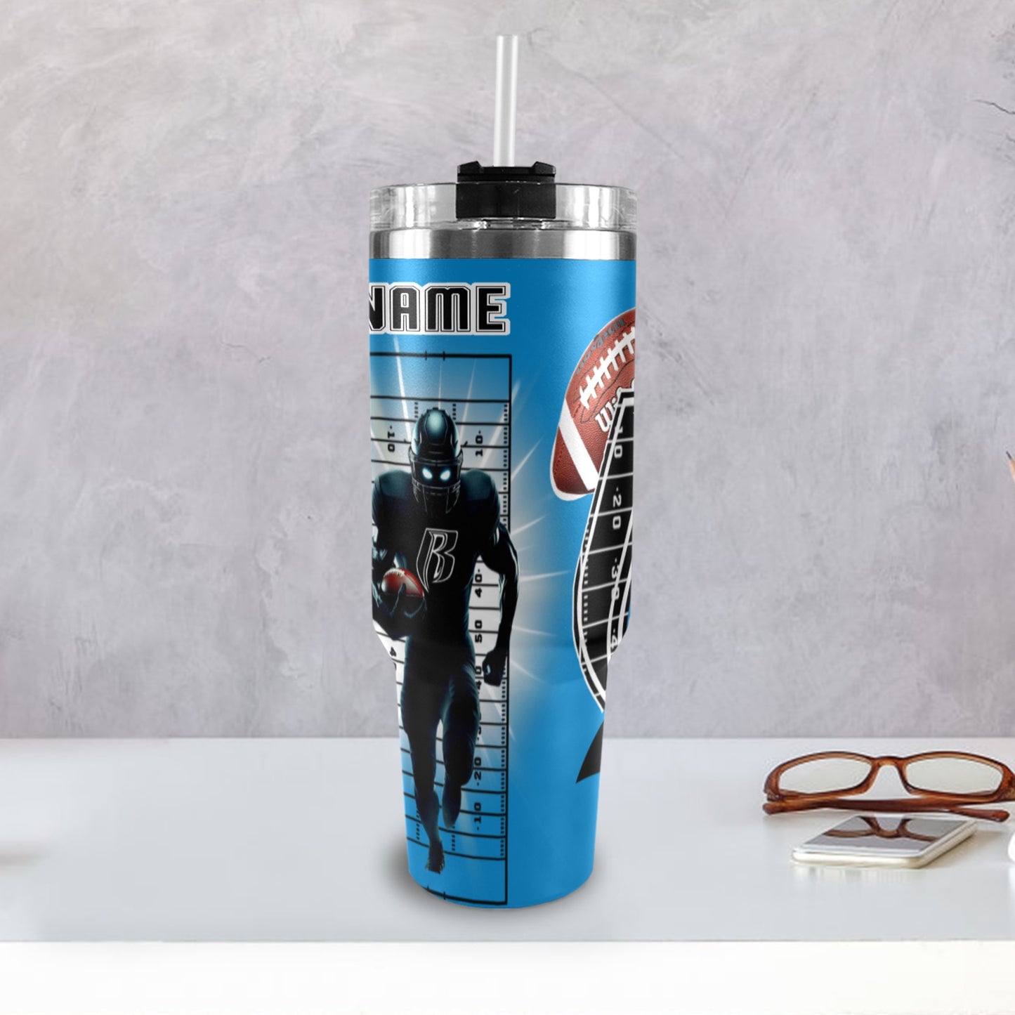 RR PANTHERS 40OZ STAINLESS STEEL TUMBLER 2025