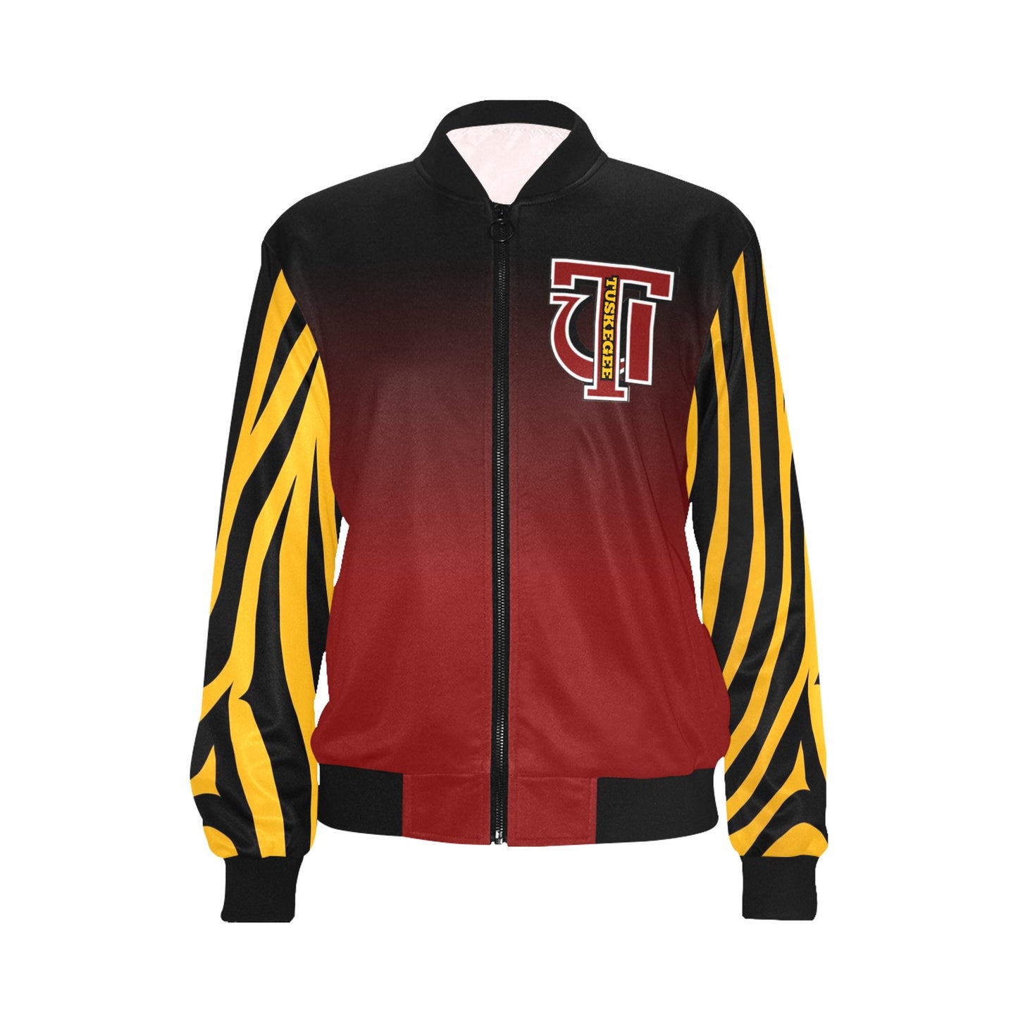 Tuskegee Womens Varsity Jacket Crimson/Tiger