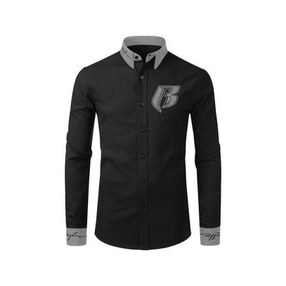 RR Long Sleeve Dress Shirt Blk/Gry
