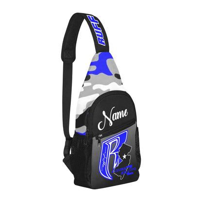 Central JerZ  Crossbody Bag Blue Camo