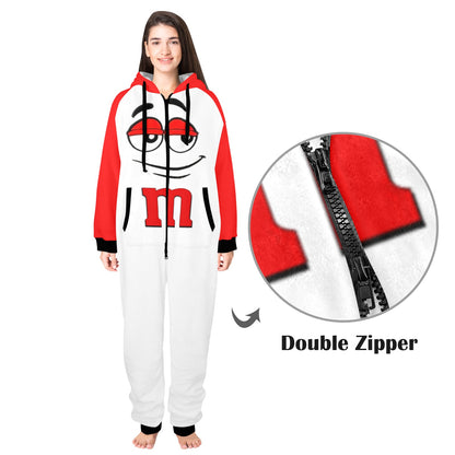 M&M Unisex Onesie Red