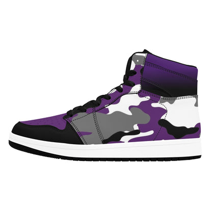 RR Purple Camo High Top Sneakers