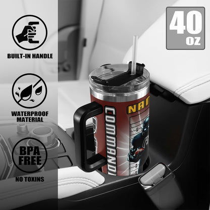 RR COMMANDERS 40OZ STAINLESS STEEL TUMBLER 2025