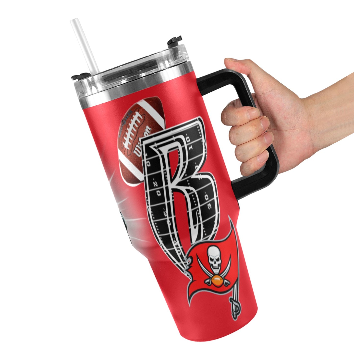 RR BUCCANEERS 40OZ STAINLESS STEEL TUMBLER 2025