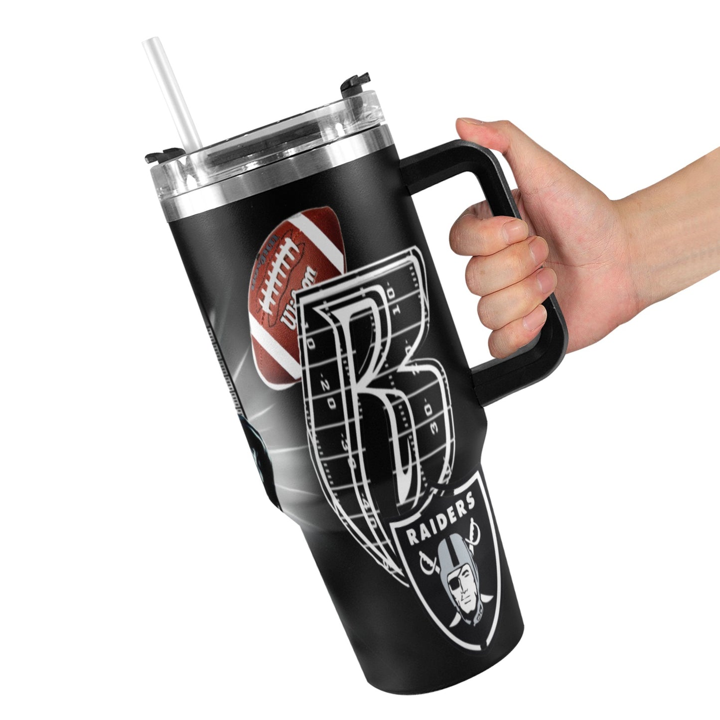 RR RAIDERS 40OZ STAINLESS STEEL TUMBLER 2025