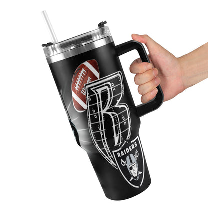 RR RAIDERS 40OZ STAINLESS STEEL TUMBLER 2025