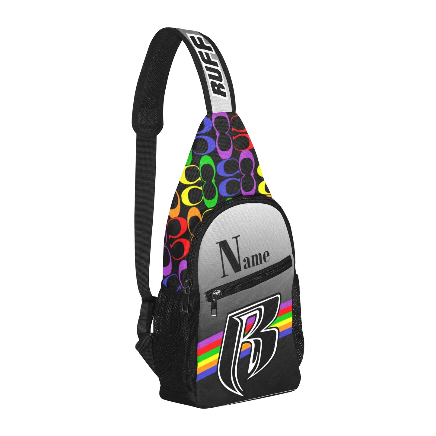 RR Crossbody Bag c0ach All Over Print Chest Bag (Model 1719)