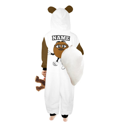 Kids M&M Onesie Brown