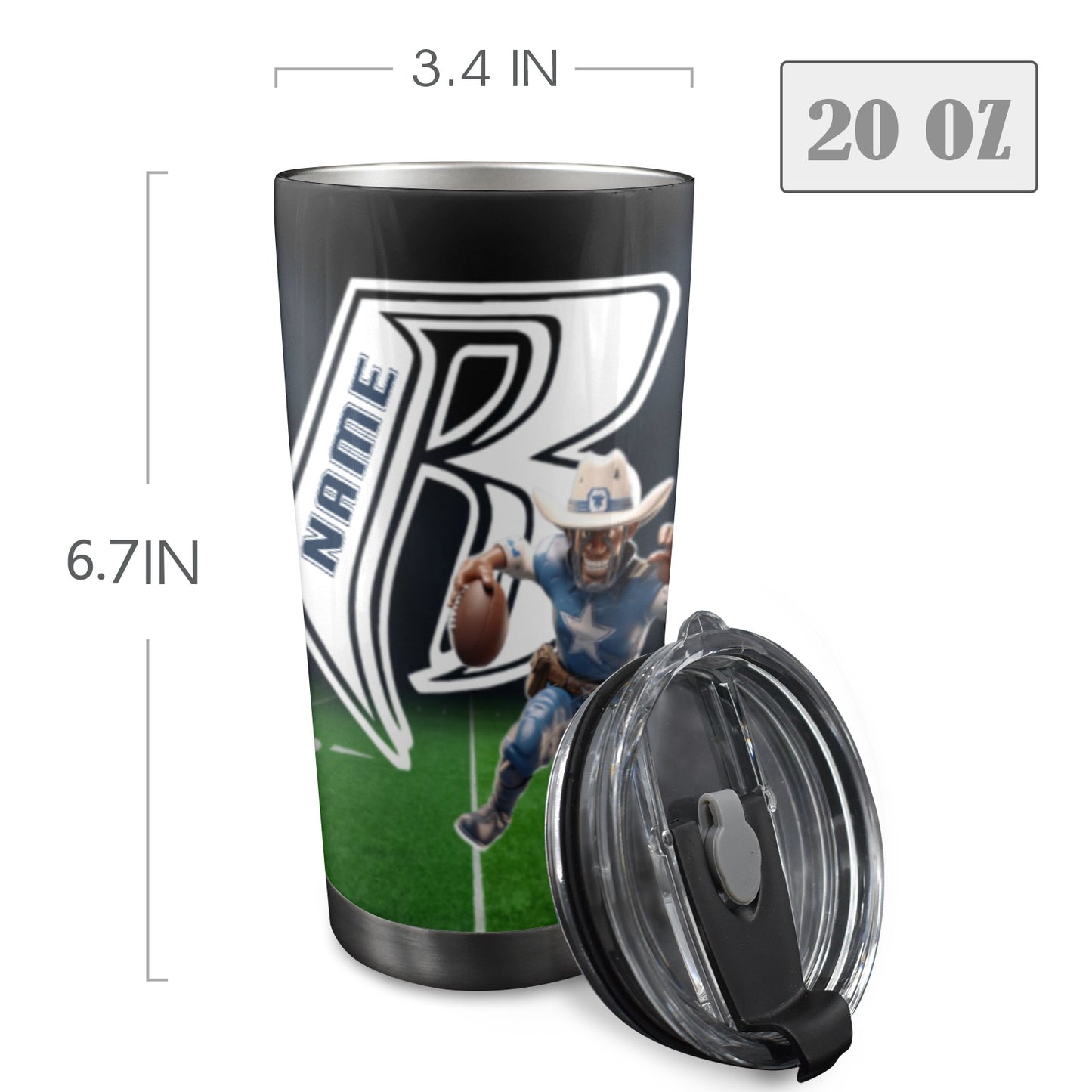 RR Cowboys 20oz Mobile Tumbler 2024