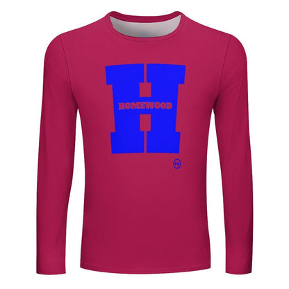 Homewood H Long Sleeve Pnk/Blu