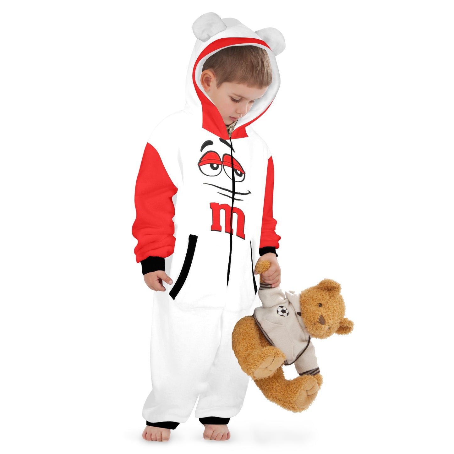 Kids M&M Onesie Red