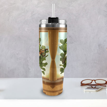 Plant Love Fiddle Leaf Fig 40oz Stainless Steel Tumbler
