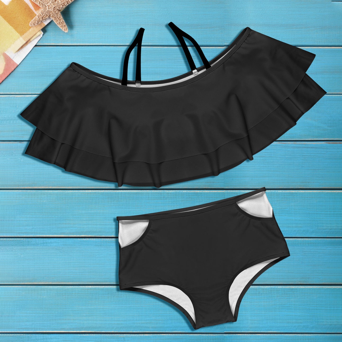 CMR Ruffled Off Shoulder Bikini