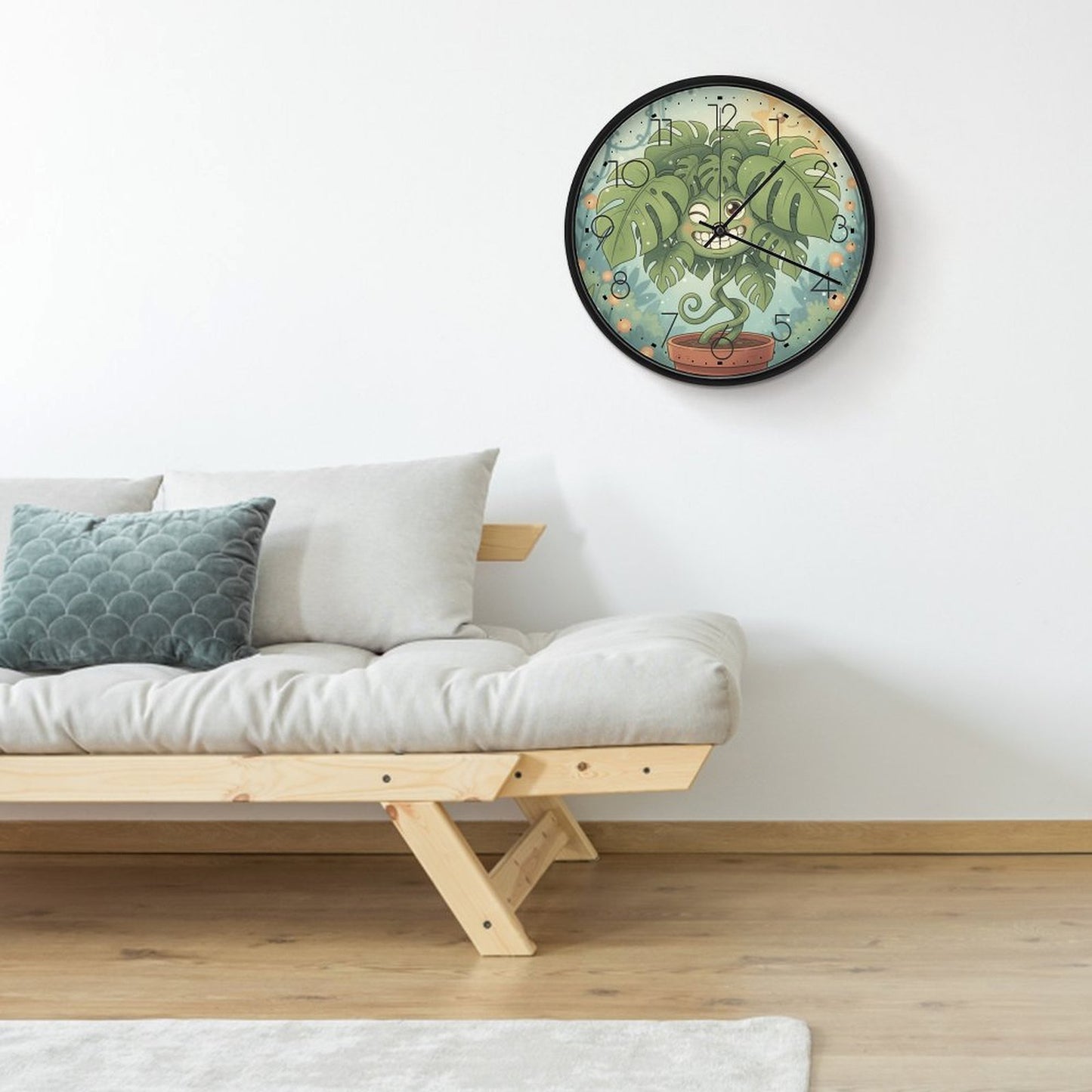 Plant Love 10x10 Wall Clock - Monstera