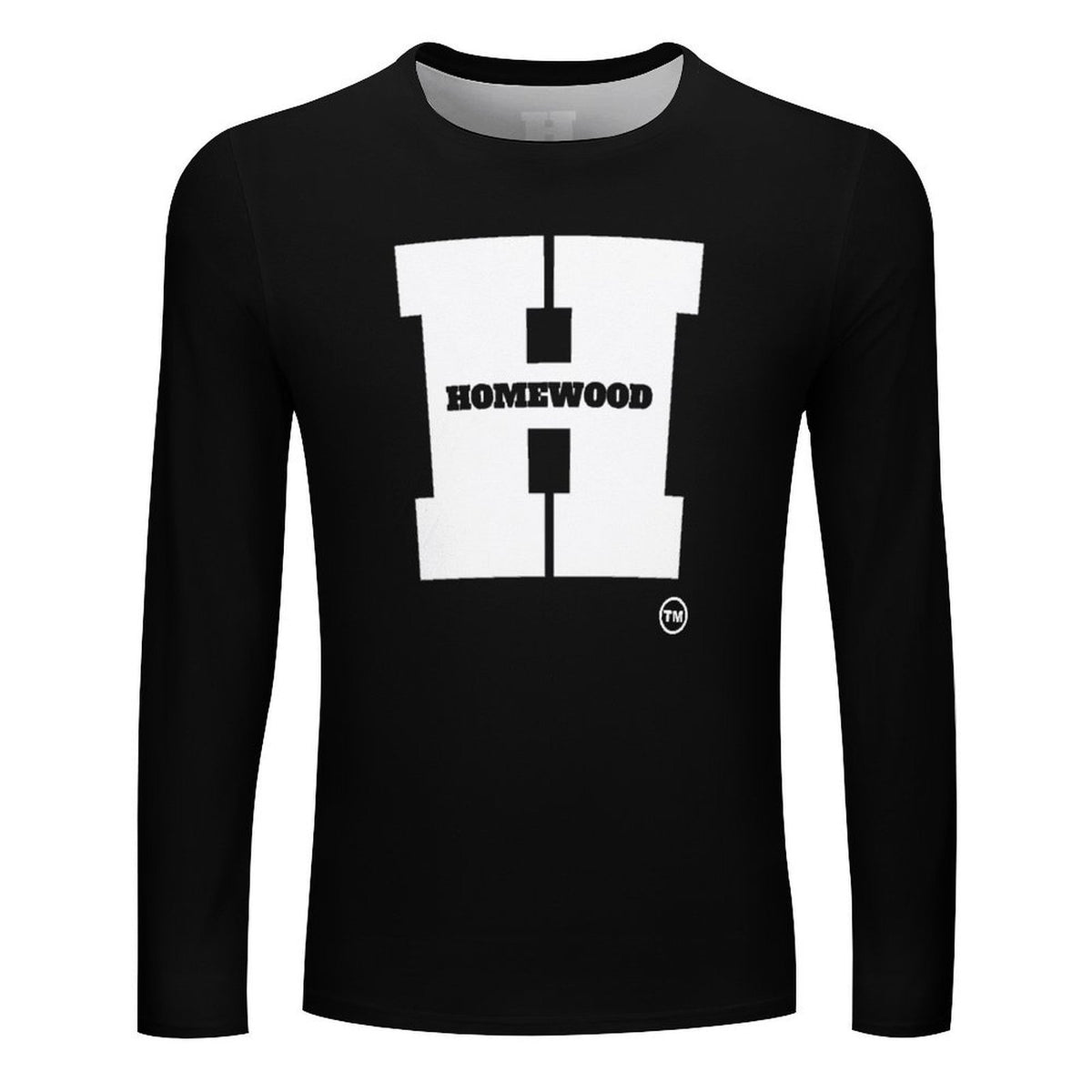 Homewood H Long Sleeve Blk/Wht
