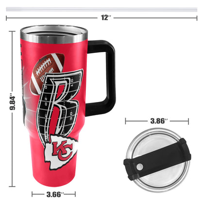 RR CHIEFS 40OZ STAINLESS STEEL TUMBLER 2025